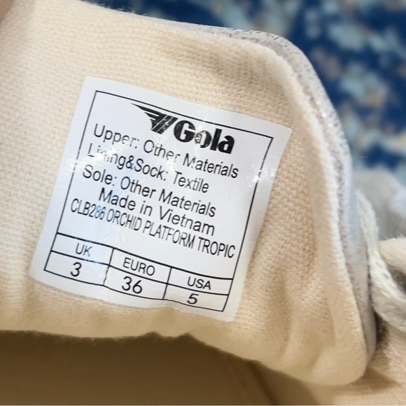 GOLA Classics Orchid Platform Tropic Sneaker Animal Print Pony Hair Size 5 - Picture 10 of 11